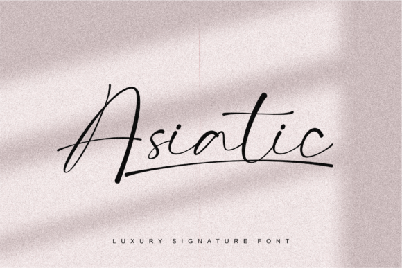 Asiatic Signature Script: A Handwritten Font for Modern Projects