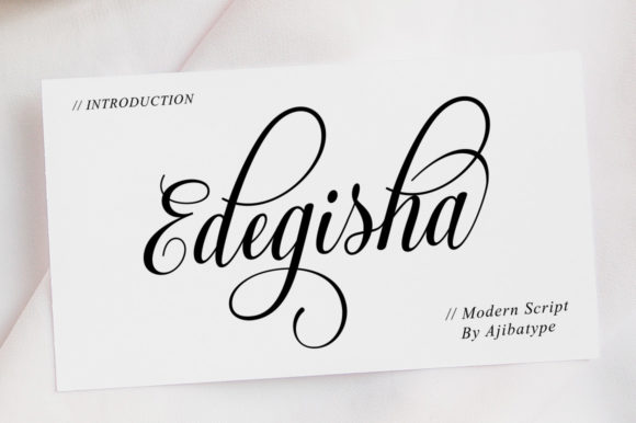Edegisha Script: Elevate Your Visual Design
