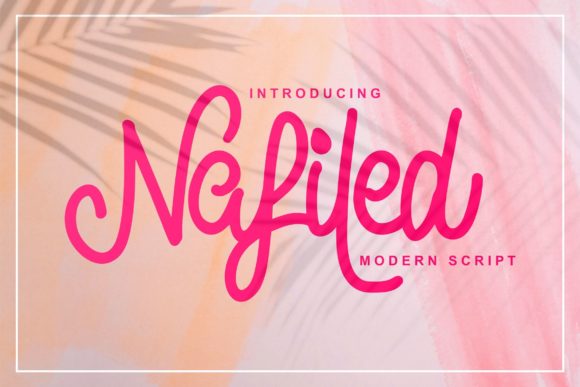 Nafiled Script: A Delicate Typeface for Modern Branding
