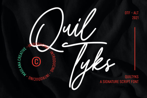 Quiltyks Script: Elevating Design with Personalized Typography