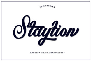 Staytion Script: A Modern Calligraphy Font for Creative Brands