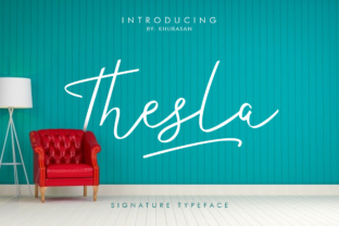 Thesla Script: A Modern Handmade Font for Designers